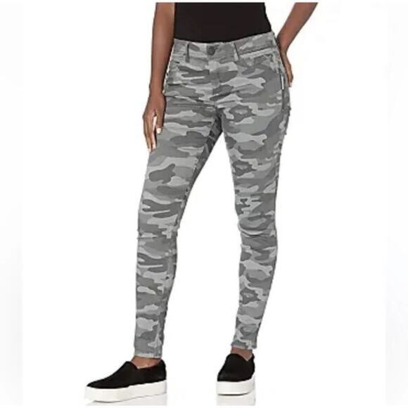 Democracy Ab Technology Gray Green Camo Pants Sz 4 - Picture 1 of 9